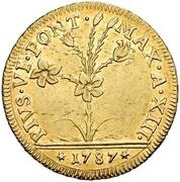 2 Doppie - Pius VI Oval shields obverse image
