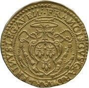 Quadruple Gold Ecu - Urban VIII Francis Barberini Legate, Marius Filonardi Pro-Legate, Vatican City, 1631-1632 reverse image