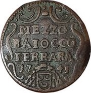 ½ Baiocco - Benedictus XIV Marcello Crescenzi Legate reverse image