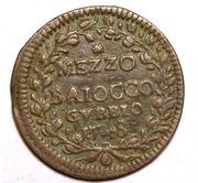 ½ Baiocco - Benedict XIV, Vatican City, 1743-1751 reverse image