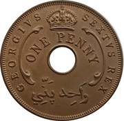 1 Penny - George VI obverse image