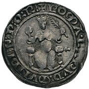 Groschen - Roman Senate Charles I of Anjou; lily, Vatican City, 1263-1284 reverse image