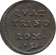 1 Quattrino - Clement XII, Vatican City, 1738 reverse image