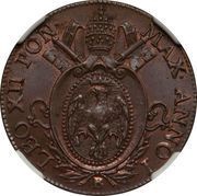 ½ Baiocco - Leo XII Inscription in wreath obverse image