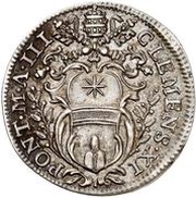 1 Giulio - Clement XI SI AFFLVANT NOLITE COR APPONERE obverse image