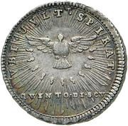 ⅕ Scudo Sede Vacante, Vatican City, 1758 reverse image