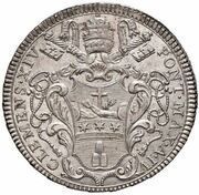 ½ Scudo - Clement XIV Holy Mother Church obverse image