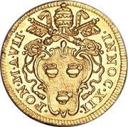 1 Scudo d'Oro - Innocenzo XII DET DEVS DE CÆLO - Sheaf of grain obverse image