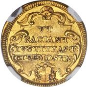 1 Scudo d'Oro - Clemente XI VT FACIANT IVSTITIAS ET ELEEMOSYN, Vatican City, 1717 reverse image