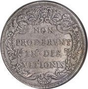 1 Piastra - Innocenzo XI NON PRODERVNT IN DIE VLTIONIS - Bust, Vatican City, 1682 reverse image