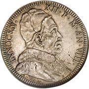 1 Piastra - Innocenzo XII GRATIA VOBIS ET PAX MVLTIPLICETVR - Peace of Ryswick obverse image