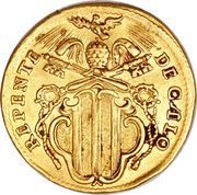 1 Zecchino - Benedict XIV REPENTE DE CÆLO - Wide shield, Vatican City, 1740-1741 reverse image