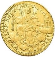 1 Zecchino - Carlo Rezzonico Sede vacante, Vatican City, 1774 reverse image
