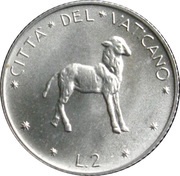 2 Lire - Pavlvs VI reverse image