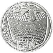 10 Lire - Pavlvs VI Noah's Ark reverse image