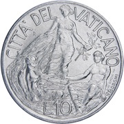 10 Lire - Ioannes Paulus II Peace, Vatican City, 1998 reverse image