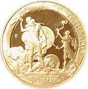 20 Euros - Ioannes Paulus II David and Goliath, Vatican City, 2004 reverse image
