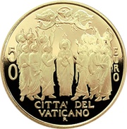 50 Euros - Franciscus Acts of the Apostles - Pentecost, Vatican City, 2018 reverse image