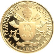 100 Euros - Franciscus Lumen Gentium obverse image