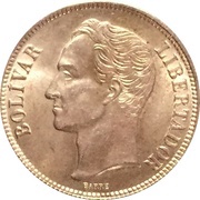 1 Bolívar reverse image