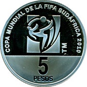 5 Pesos FIFA World Cup South Africa 2010, Argentina, 2010 reverse image