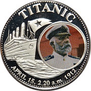 1000 Kwacha Titanic 2nd obverse, Zambia, 1998 reverse image