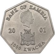 1000 Kwacha Year Calendar obverse image