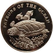 1000 Kwacha Turtle, Zambia, 2001 reverse image
