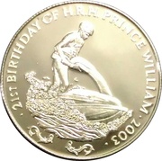 1000 Kwacha - Elizabeth II Prince William, Zambia, 2003 reverse image