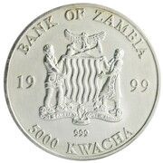 5000 Kwacha Elephant obverse image