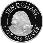 10 Dollars Victoria Falls Bridge reverse image