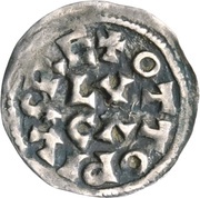 Denier - Otto II as king and emperor; Lucca mint, Carolingian Empire, 980-983 reverse image
