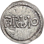 Denier - Lothair I Treviso mint, Carolingian Empire, 840-855 reverse image