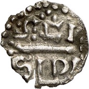Denier - Charlemagne Saint Sulpitius abbey of Bourges, Carolingian Empire, 768-793 reverse image