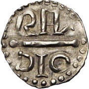Denier - Charlemagne Roye mint, Carolingian Empire, 768-793 reverse image