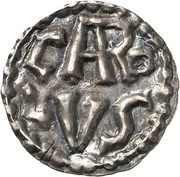 Denier - Charlemagne St. Mary church of Reims obverse image