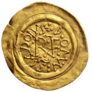 Tremissis - Charlemagne Chur mint obverse image