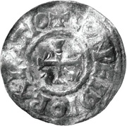Denier - Odo Compiegne mint, Carolingian Empire, 887-898 reverse image