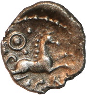 Silver Unit "Icenian P" - Ale Scavo, Celtic Britain, 43-47 reverse image