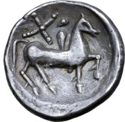 Tetradrachm Kreuzelreiter Type, Central and Eastern Europe (ancient), 300 BC - 201 BC reverse image