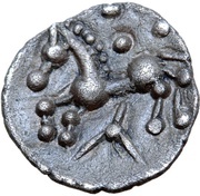 Obol Manching 2 Type, Central and Eastern Europe (ancient), 100 BC - 1 BC reverse image