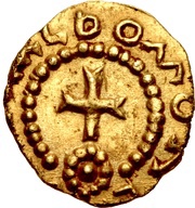 Tremissis - Moneyer Dacoaldus Lieusaint mint reverse image