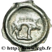 Potin with boar-sign reverse image