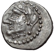 Quinarius with sword and pentagram obverse image
