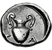 Diobol, Greece (ancient), 400 BC - 200 BC reverse image