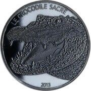 1000 Francs CFA Crocodile reverse image