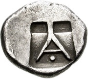 Triobol, Greece (ancient), 490 BC - 470 BC reverse image