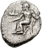 Hemidrachm Tegea obverse image