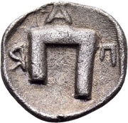 Obol, Greece (ancient), 430 BC - 370 BC reverse image