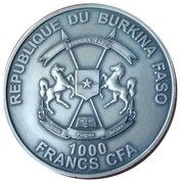 1000 Francs CFA Wyatt Earp and Doc Holliday obverse image